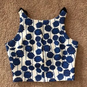 Free people floral crop top